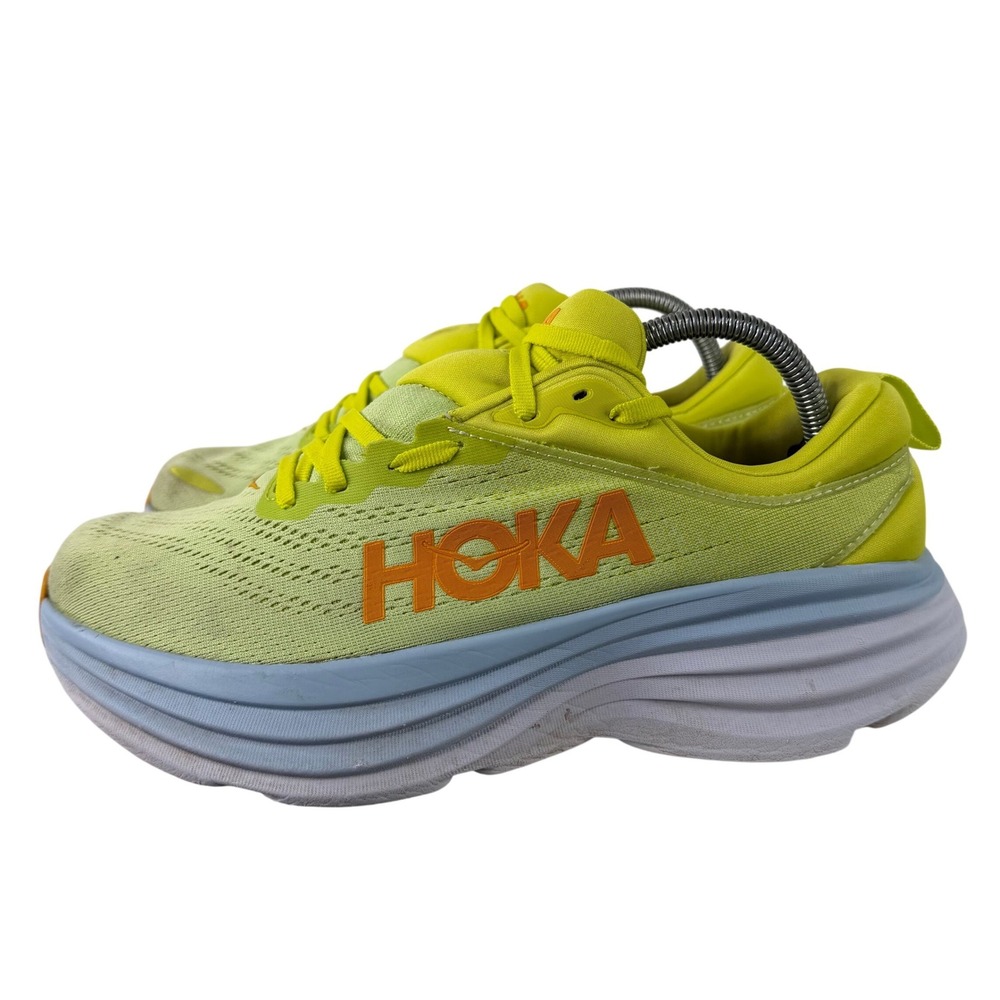 Hoka Bondi 8 Mens Running Shoes Evening Primrose Sharkskin 1123202 BEPM Size 9D